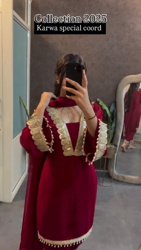 Designer Party Wear 3-Piece Suit Set – Heavy Faux Georgette with Embroidery Sequence Work