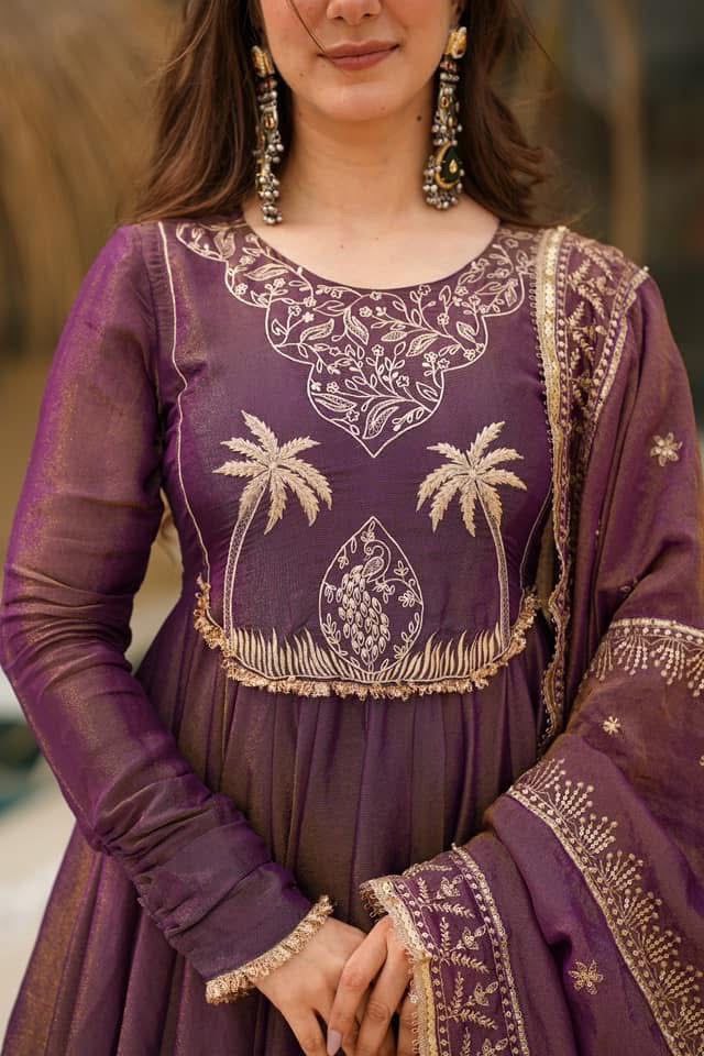 Elevate Your Style with Our New Designer Party Gown Palazzo & Dupatta Set