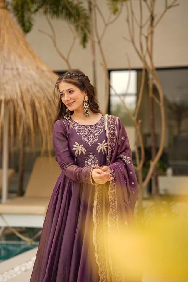 Elevate Your Style with Our New Designer Party Gown Palazzo & Dupatta Set