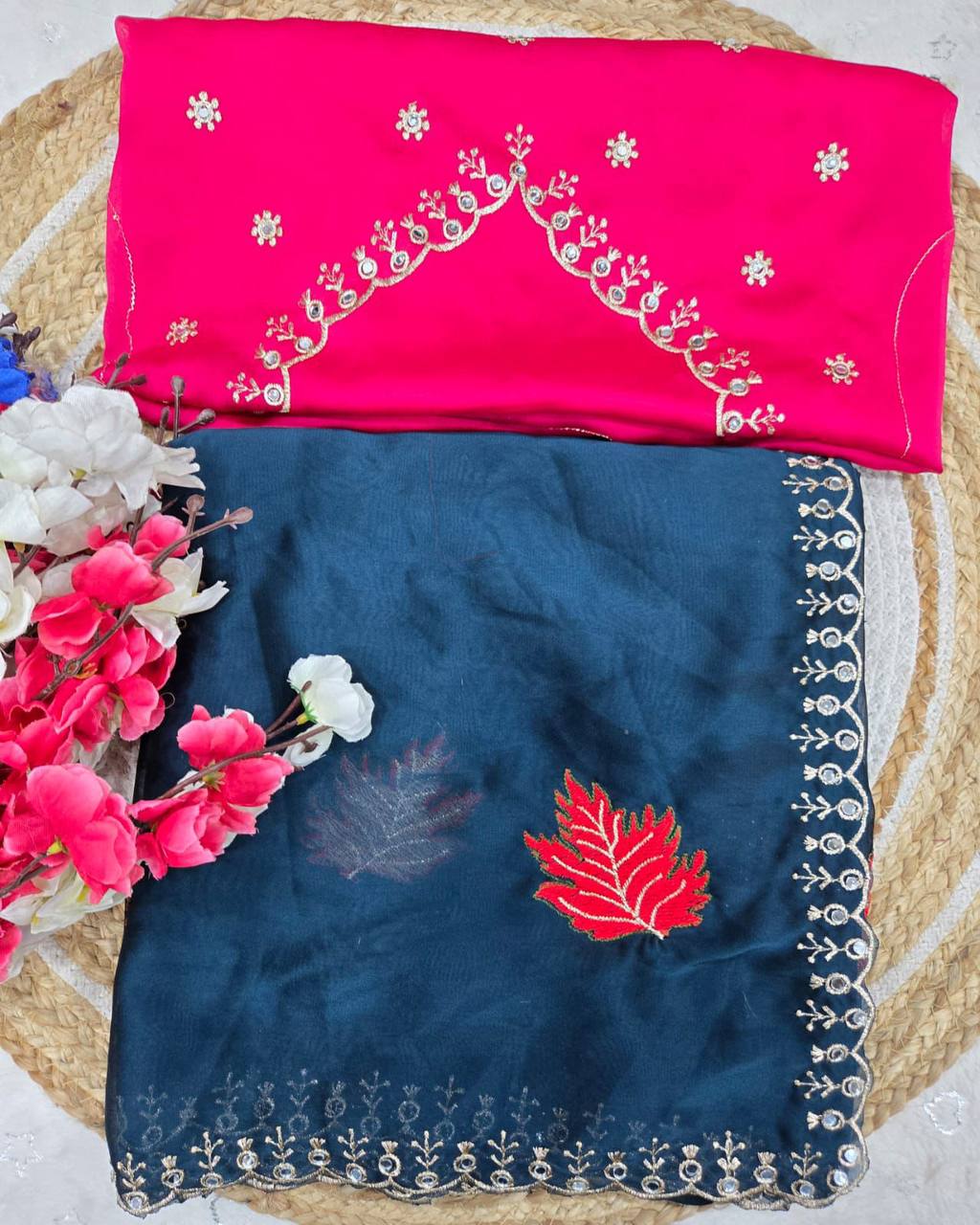 Rangoli Silk Saree – Original Jari Royal Mirror Work