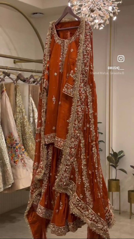 Premium Pure Fox Georgette Top, Sarara & Dupatta Set – 5mm Sequins Embroidery