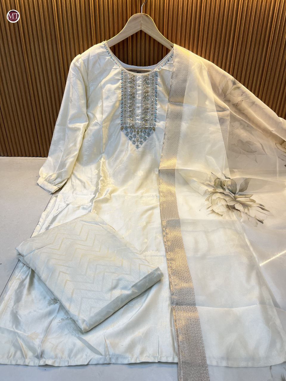 PREMIUM RASMALAI RUSSIAN SILK SUIT SET