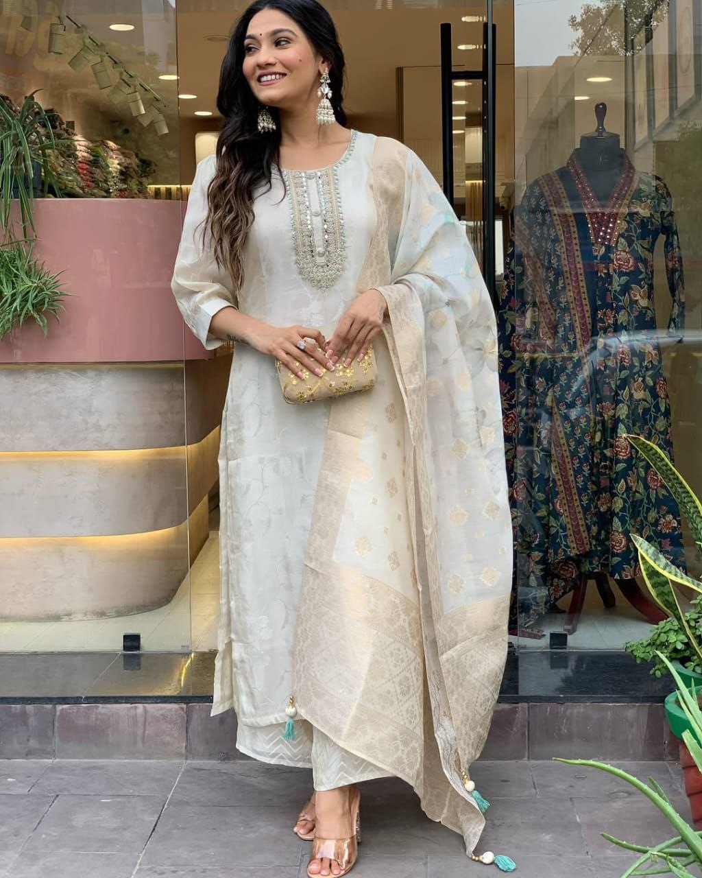 PREMIUM RASMALAI RUSSIAN SILK SUIT SET