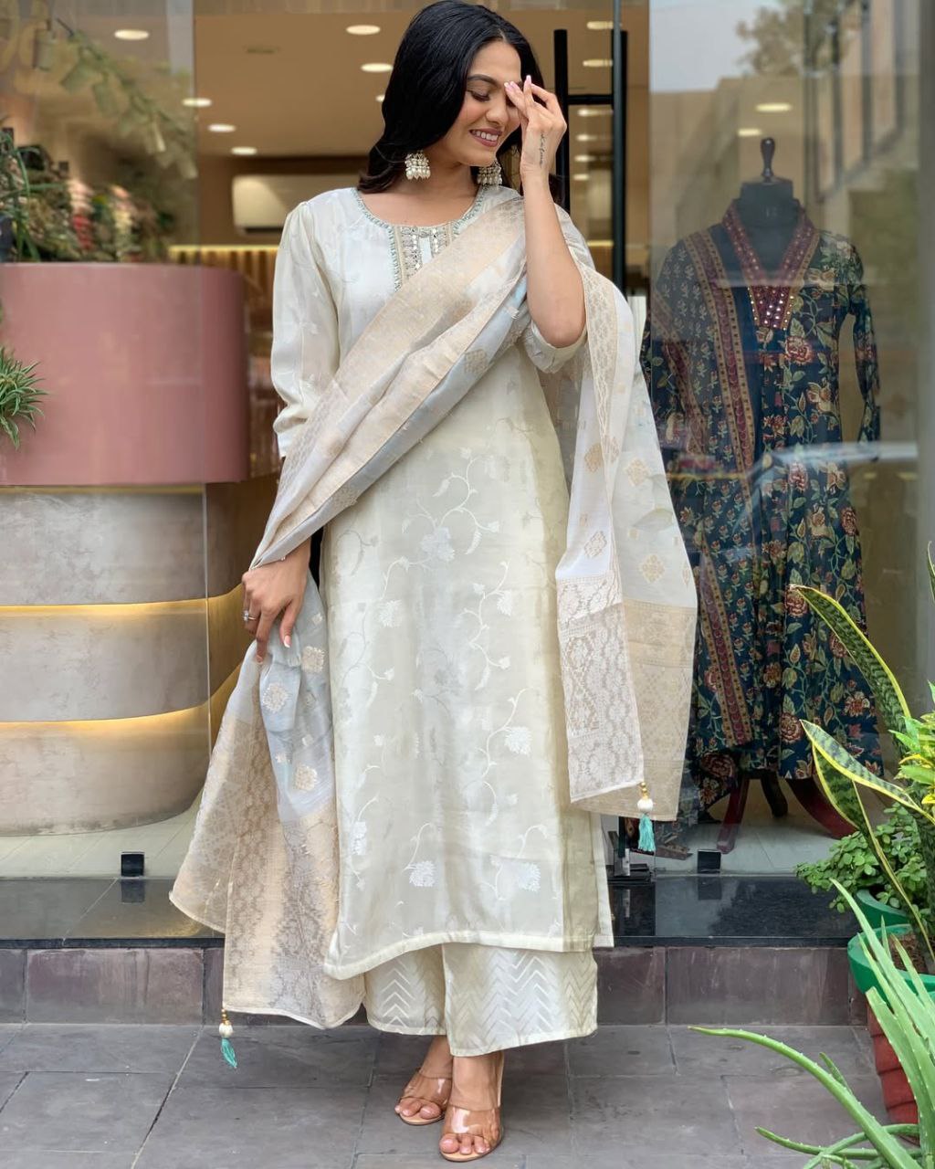 PREMIUM RASMALAI RUSSIAN SILK SUIT SET