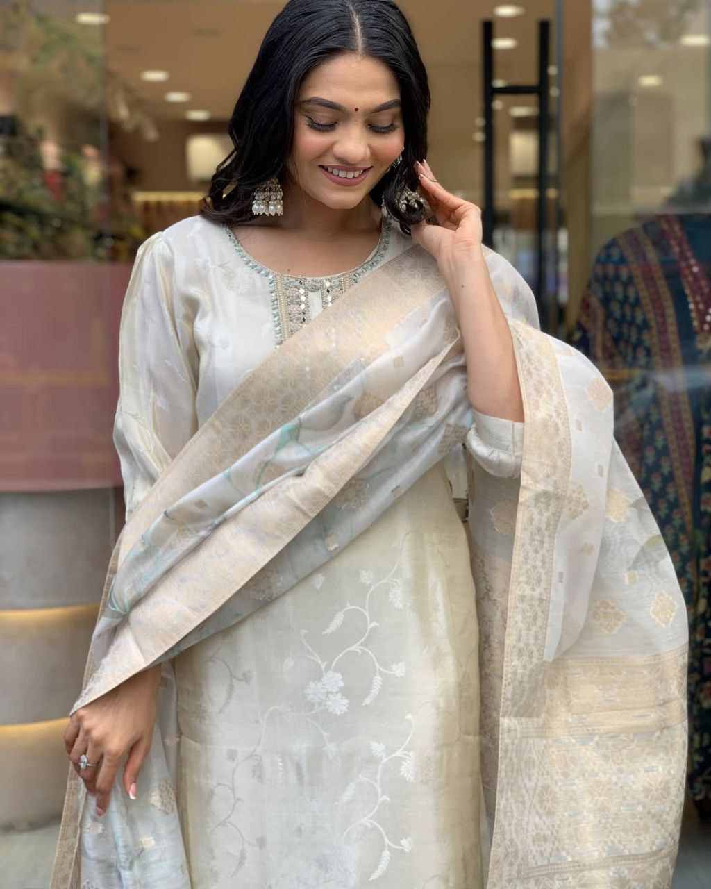 PREMIUM RASMALAI RUSSIAN SILK SUIT SET