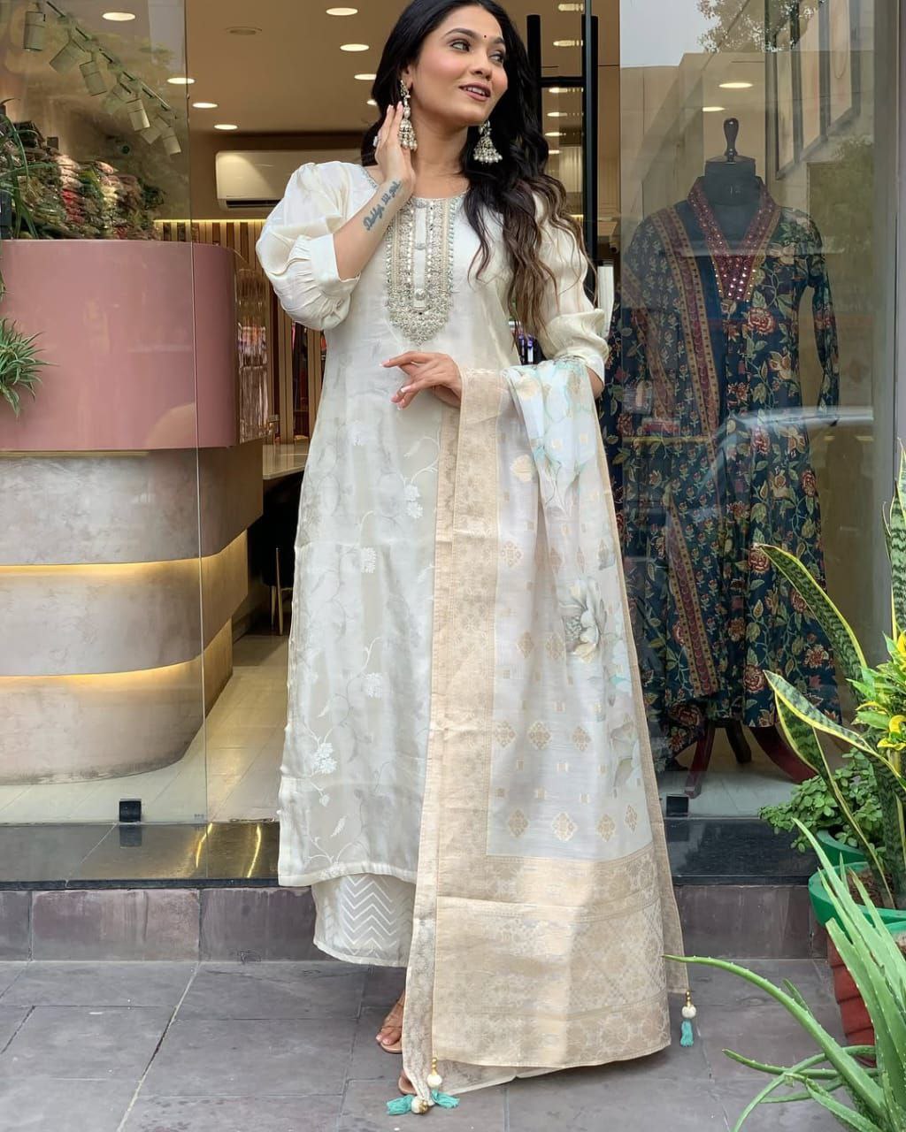 PREMIUM RASMALAI RUSSIAN SILK SUIT SET