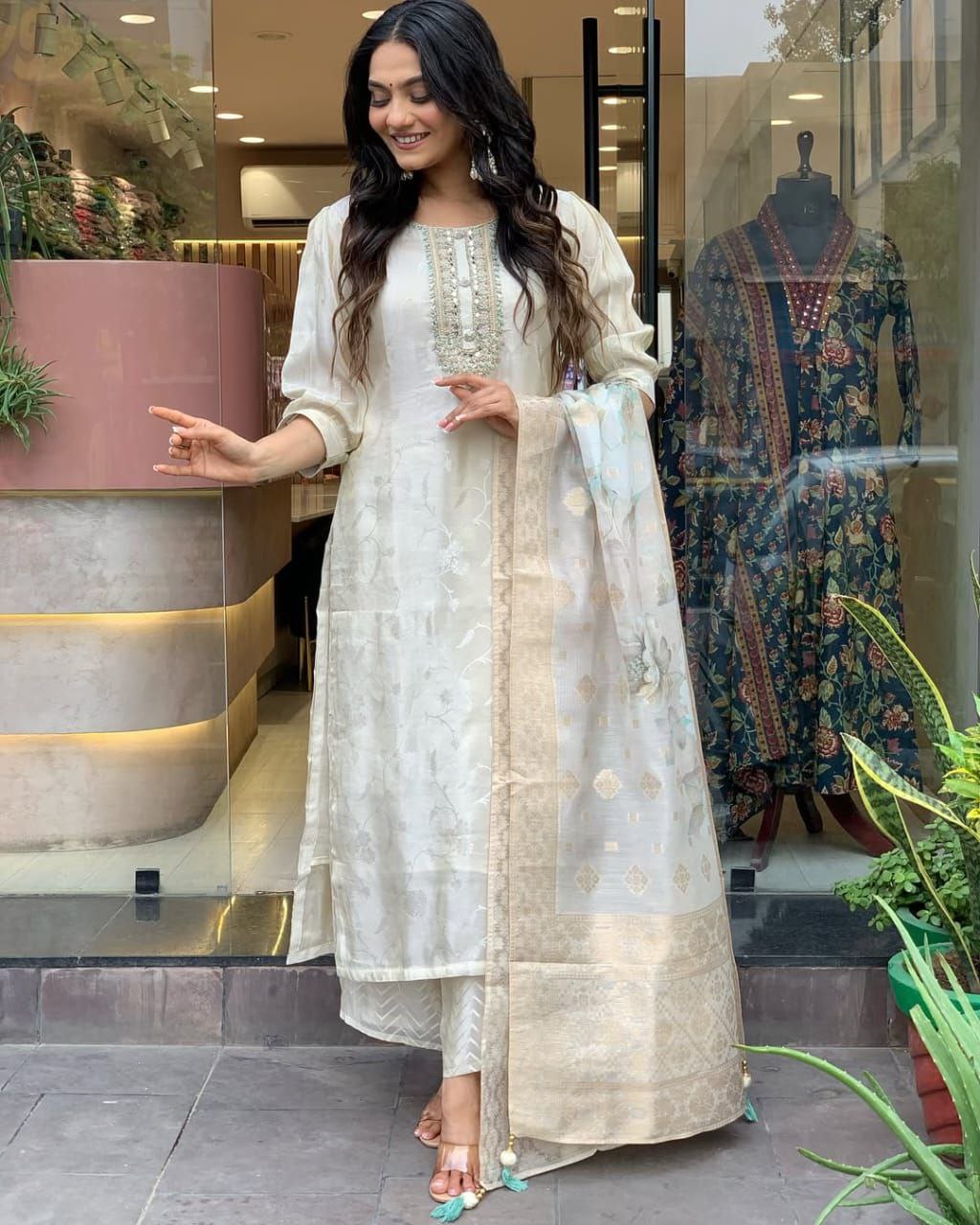 PREMIUM RASMALAI RUSSIAN SILK SUIT SET