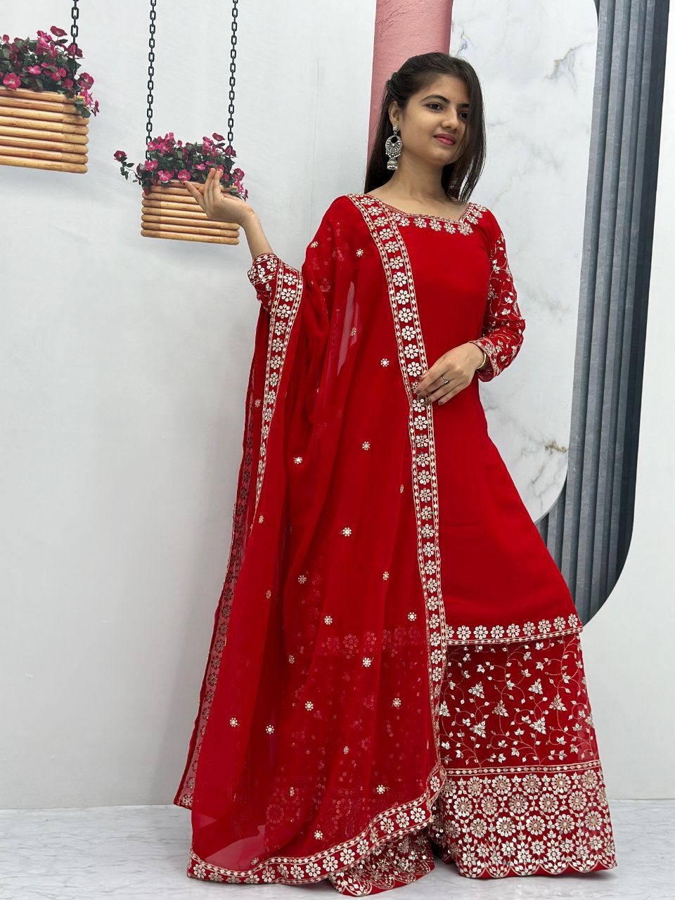 Launching Festival Palazzo Top Set – Elevate Your Festive Look