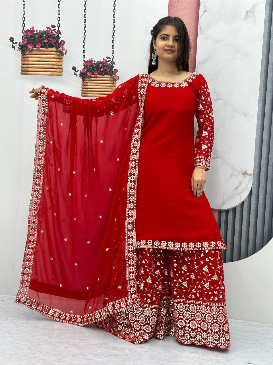 Launching Festival Palazzo Top Set – Elevate Your Festive Look