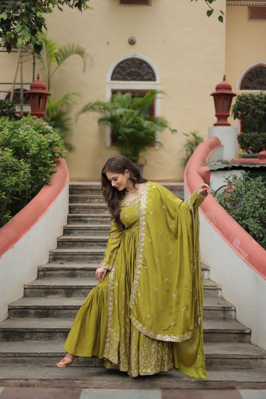 Premium Designer Readymade Top-Sharara-Dupatta Collection 2025