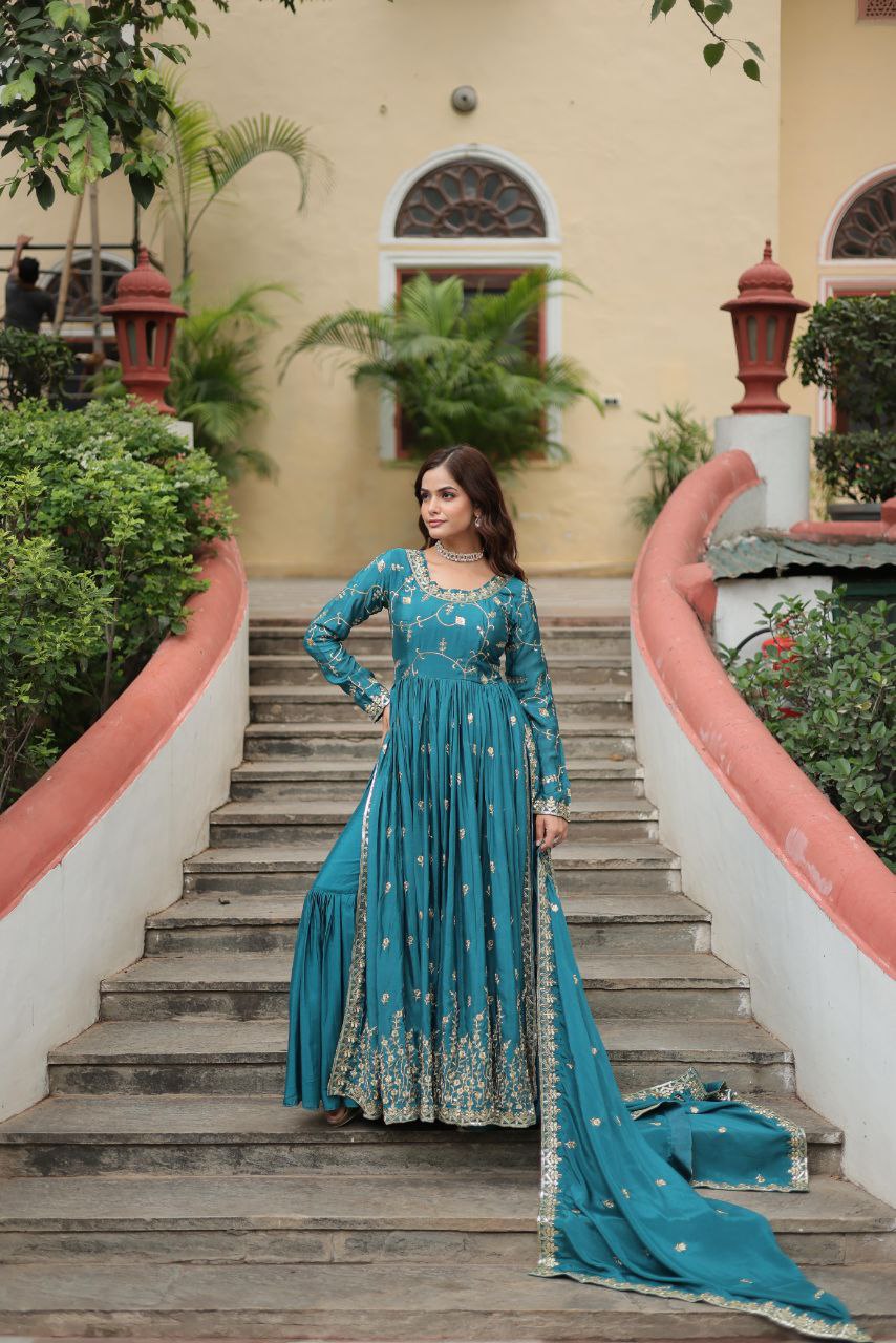 Premium Designer Readymade Top-Sharara-Dupatta Collection 2025