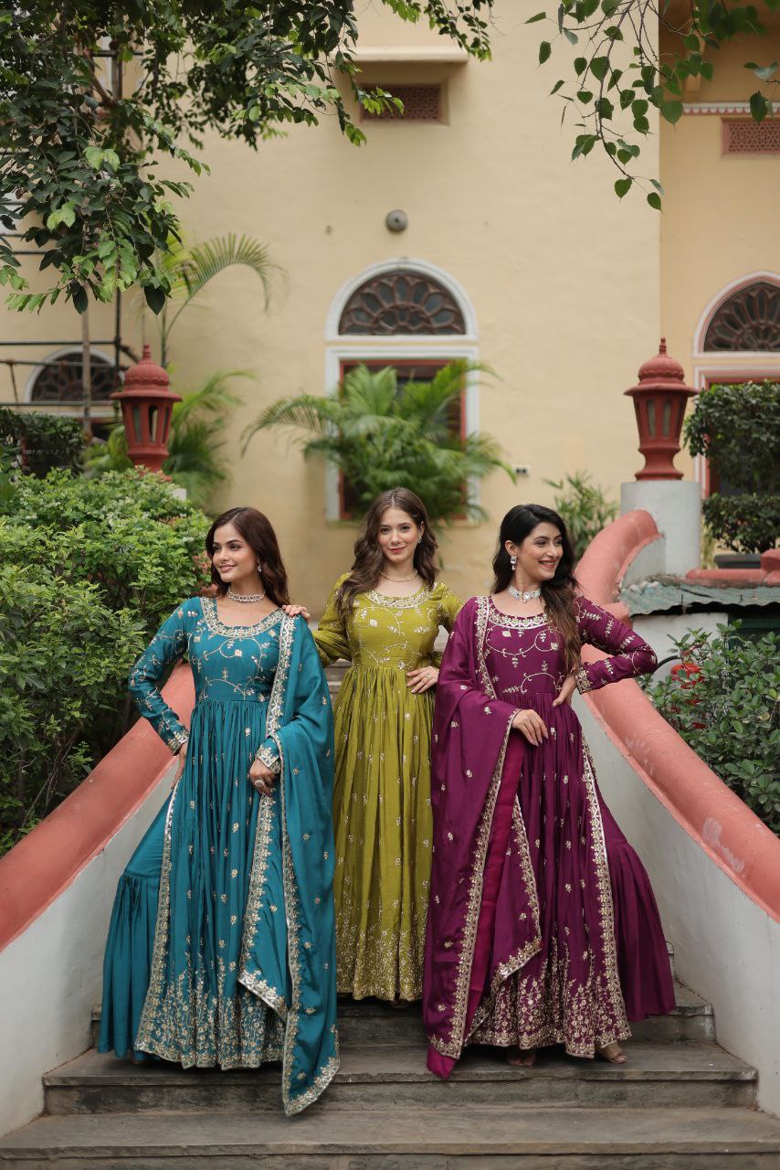 Premium Designer Readymade Top-Sharara-Dupatta Collection 2025