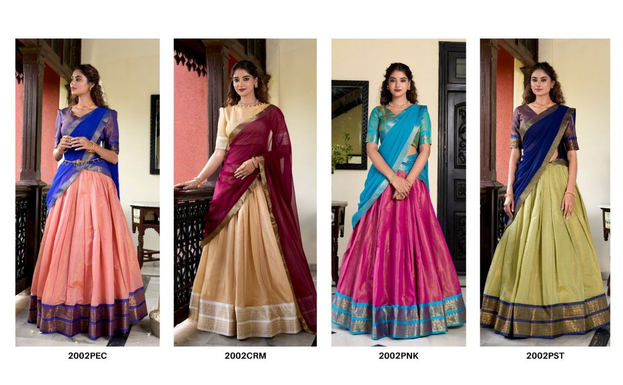 Suvarna Kanchipuram Lehenga Choli: Heritage Redefined with Regal Zari Weaving