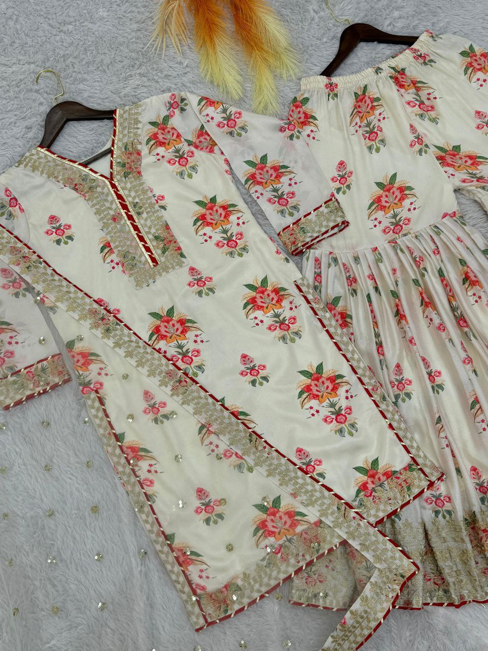 Launching the Stunning Bollywood Collection: Top-Sharara with Fancy Dupatta