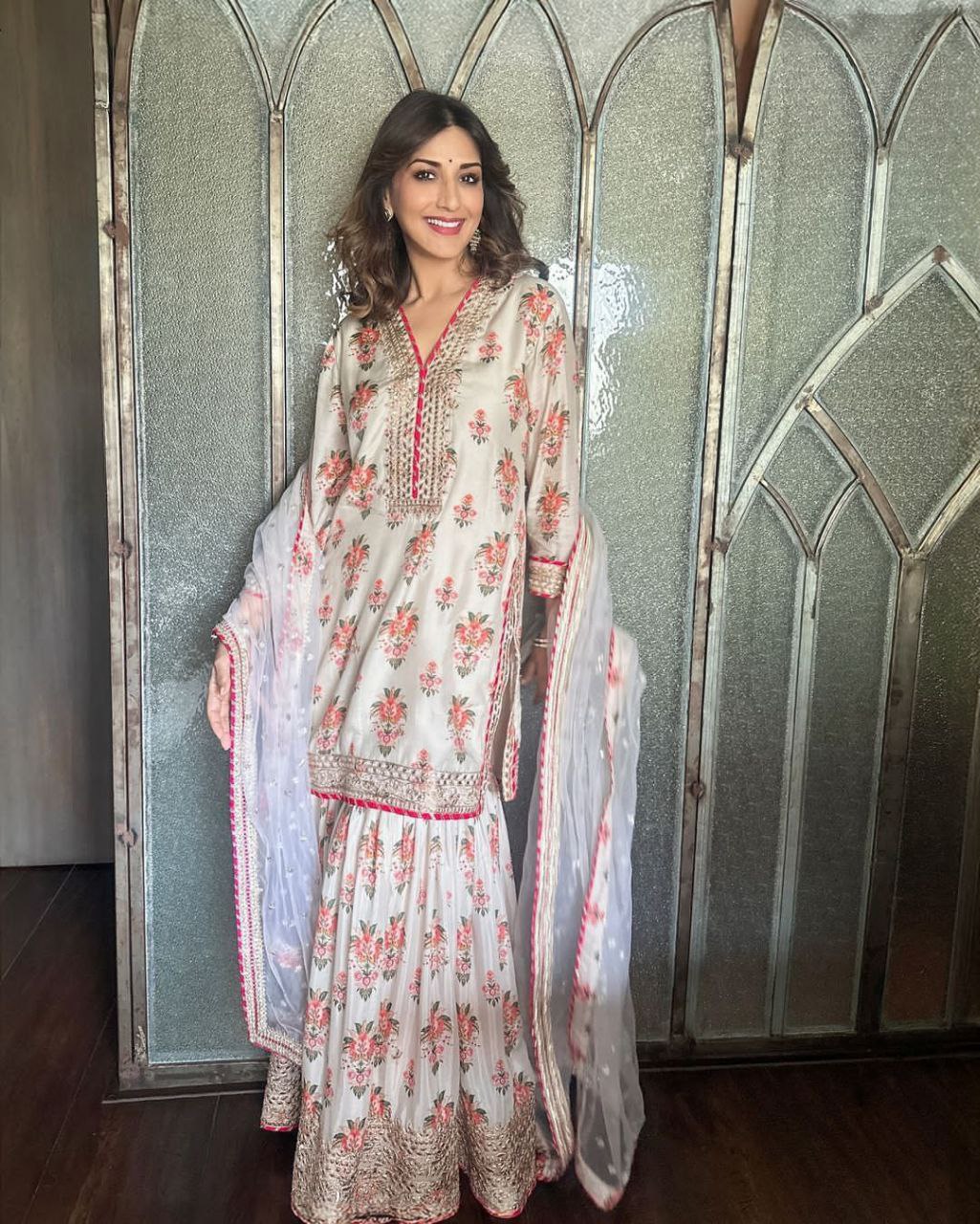 Launching the Stunning Bollywood Collection: Top-Sharara with Fancy Dupatta