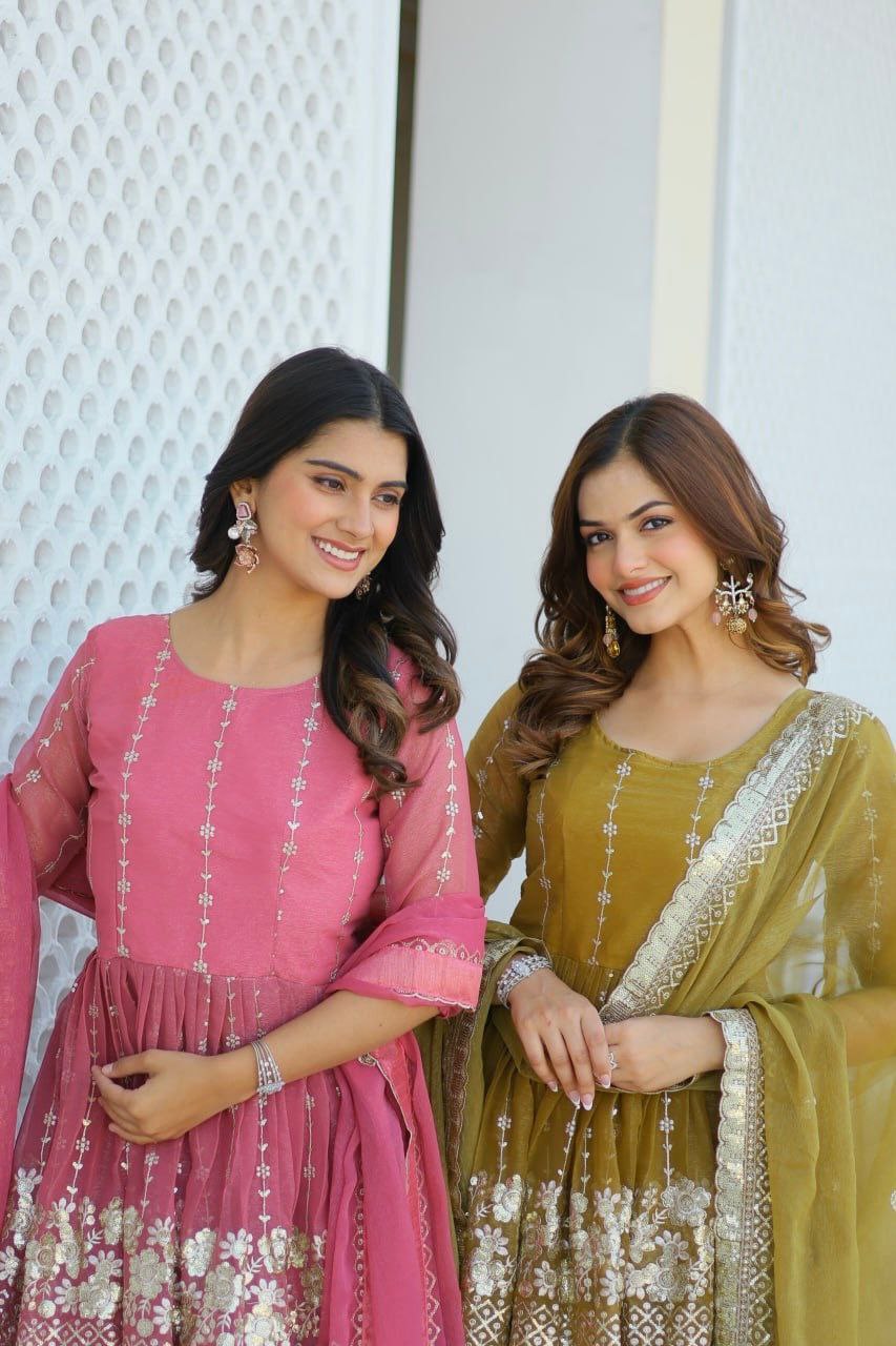 Introducing the Gorgeous Launching Festival Top & Sharara Ensemble