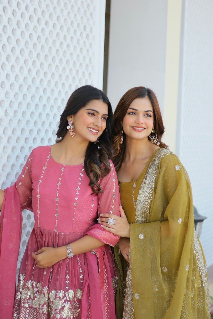Introducing the Gorgeous Launching Festival Top & Sharara Ensemble