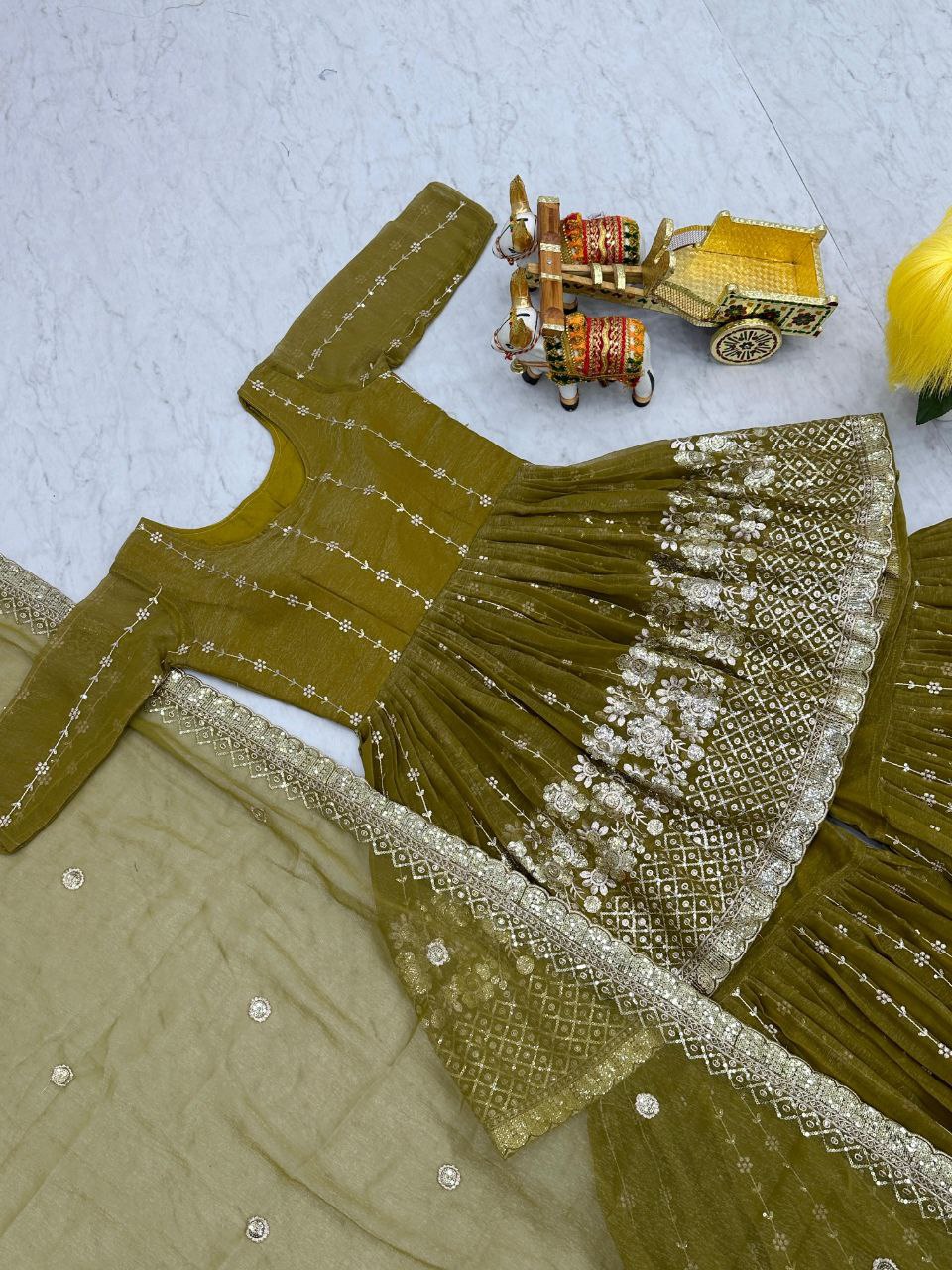 Introducing the Gorgeous Launching Festival Top & Sharara Ensemble