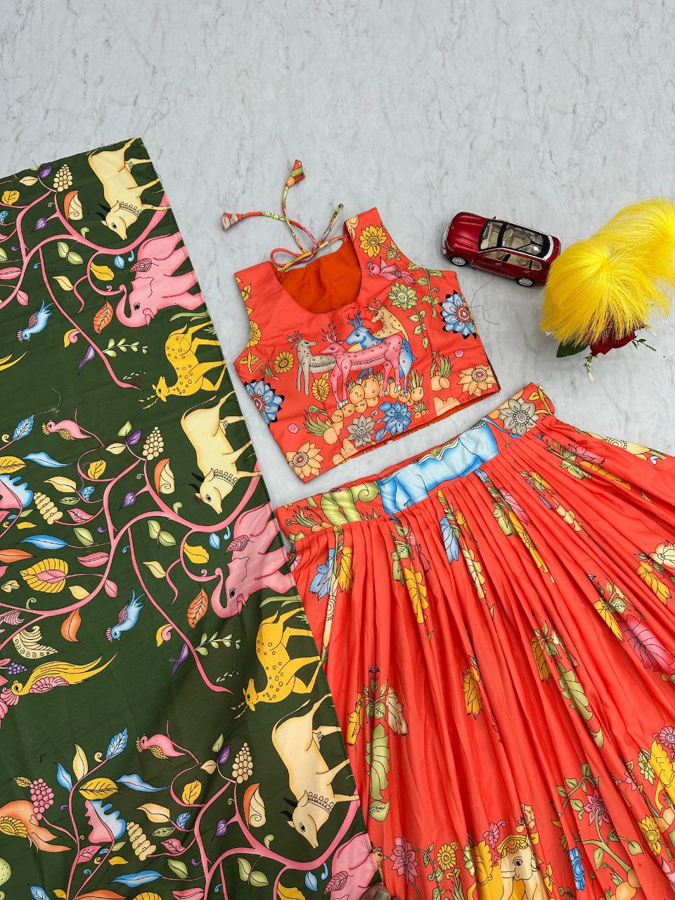 Festival Launch: Premium Kalamkari Lehenga Choli Set