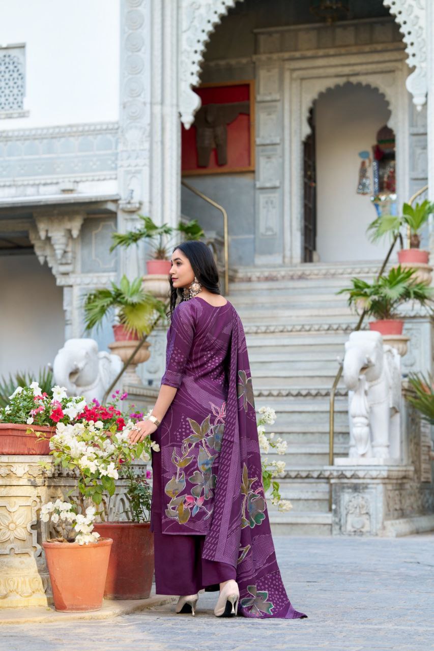 Ethnic Elegance β Stunning Salwar Suit with Beads & Blooms