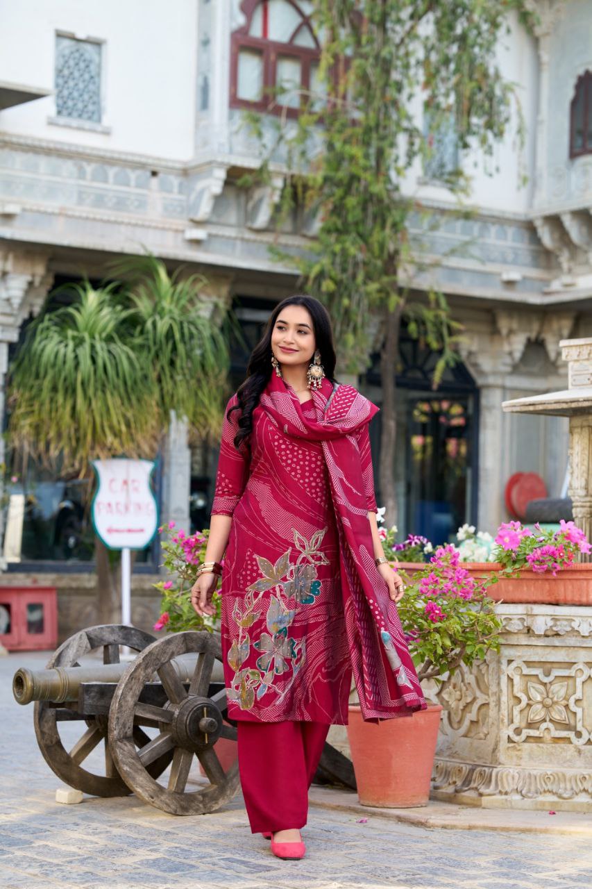 Ethnic Elegance β Stunning Salwar Suit with Beads & Blooms