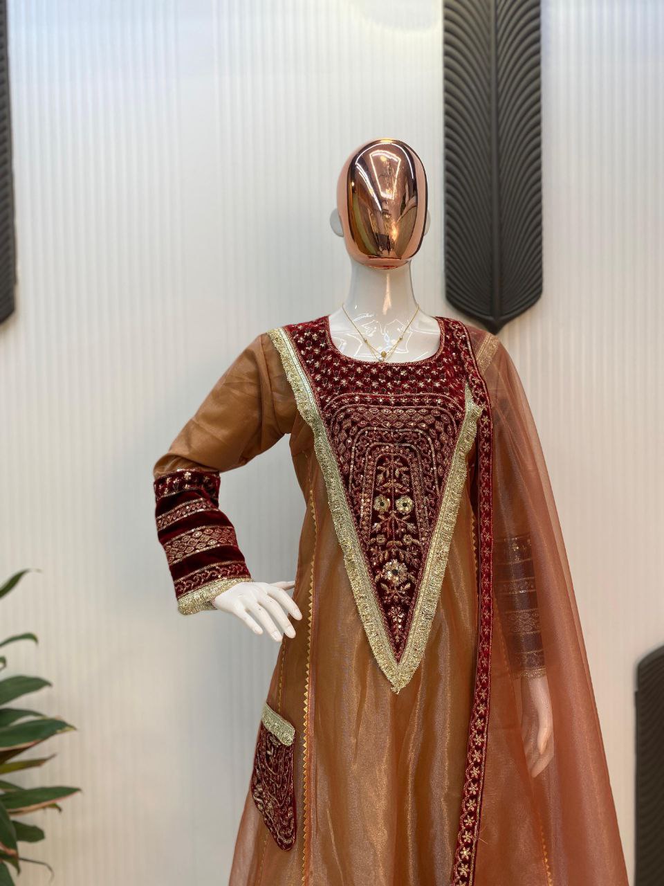 2025 Wedding Season β Designer Flaired Kali Suit with Pant & Dupatta
