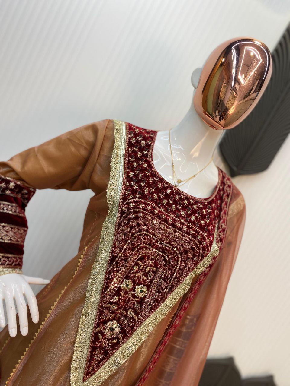 2025 Wedding Season β Designer Flaired Kali Suit with Pant & Dupatta
