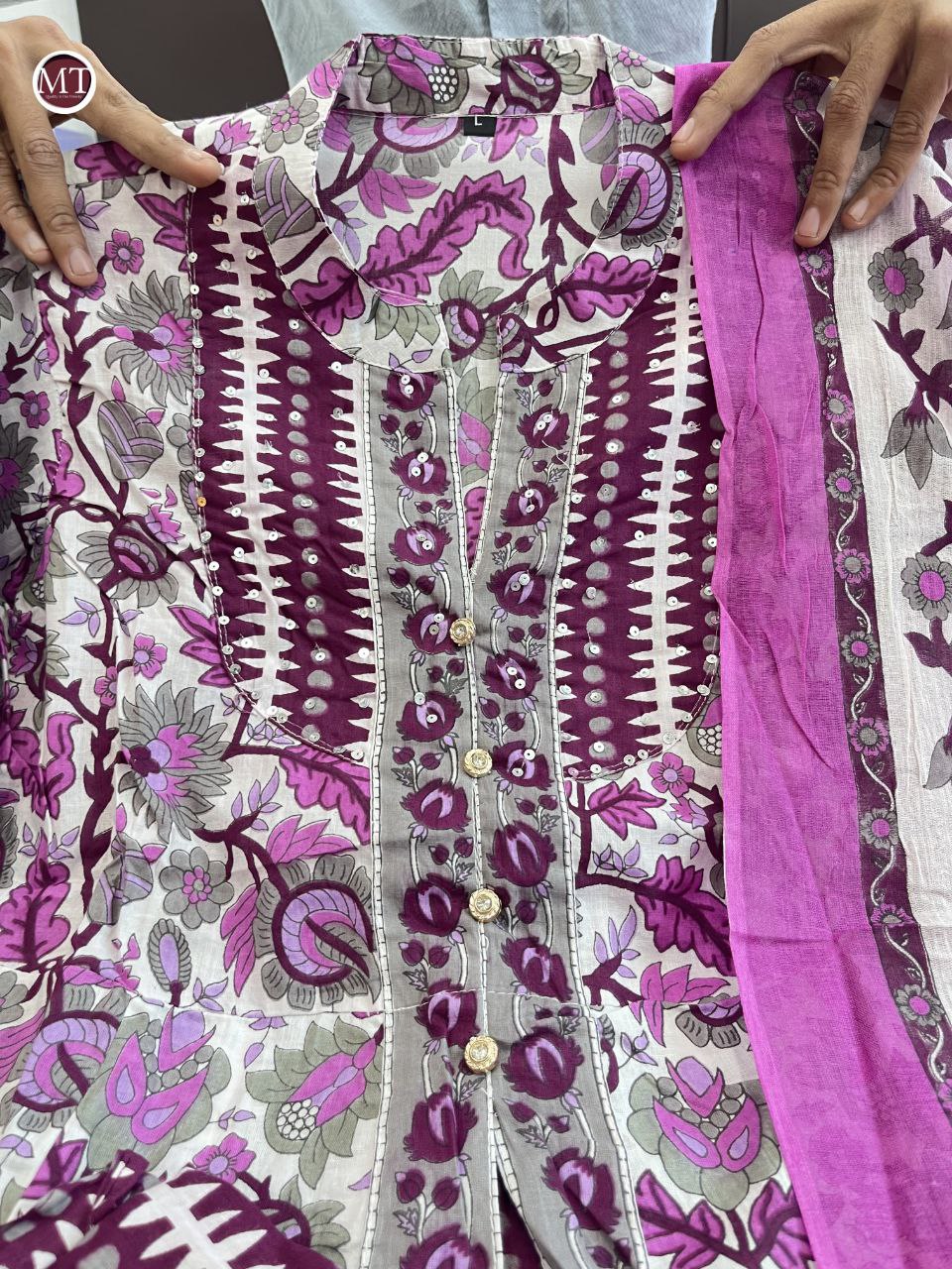 NEW LAUNCH: Pure Cotton Embroidery Work Suit Set