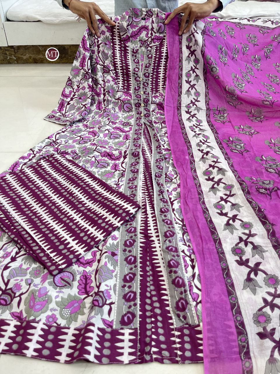 NEW LAUNCH: Pure Cotton Embroidery Work Suit Set