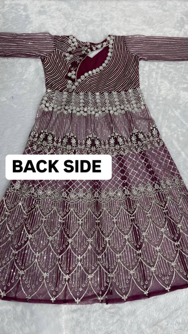 Bridal Heavy Embroidery Sequins Work Lehenga Set with Dupatta