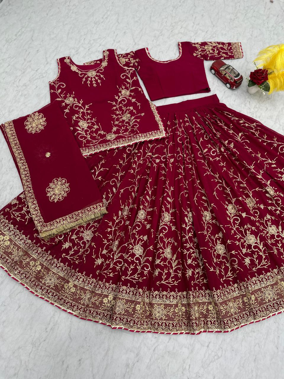 Darbari Poshak Designer Lehenga Choli Set | Heavy Embroidery