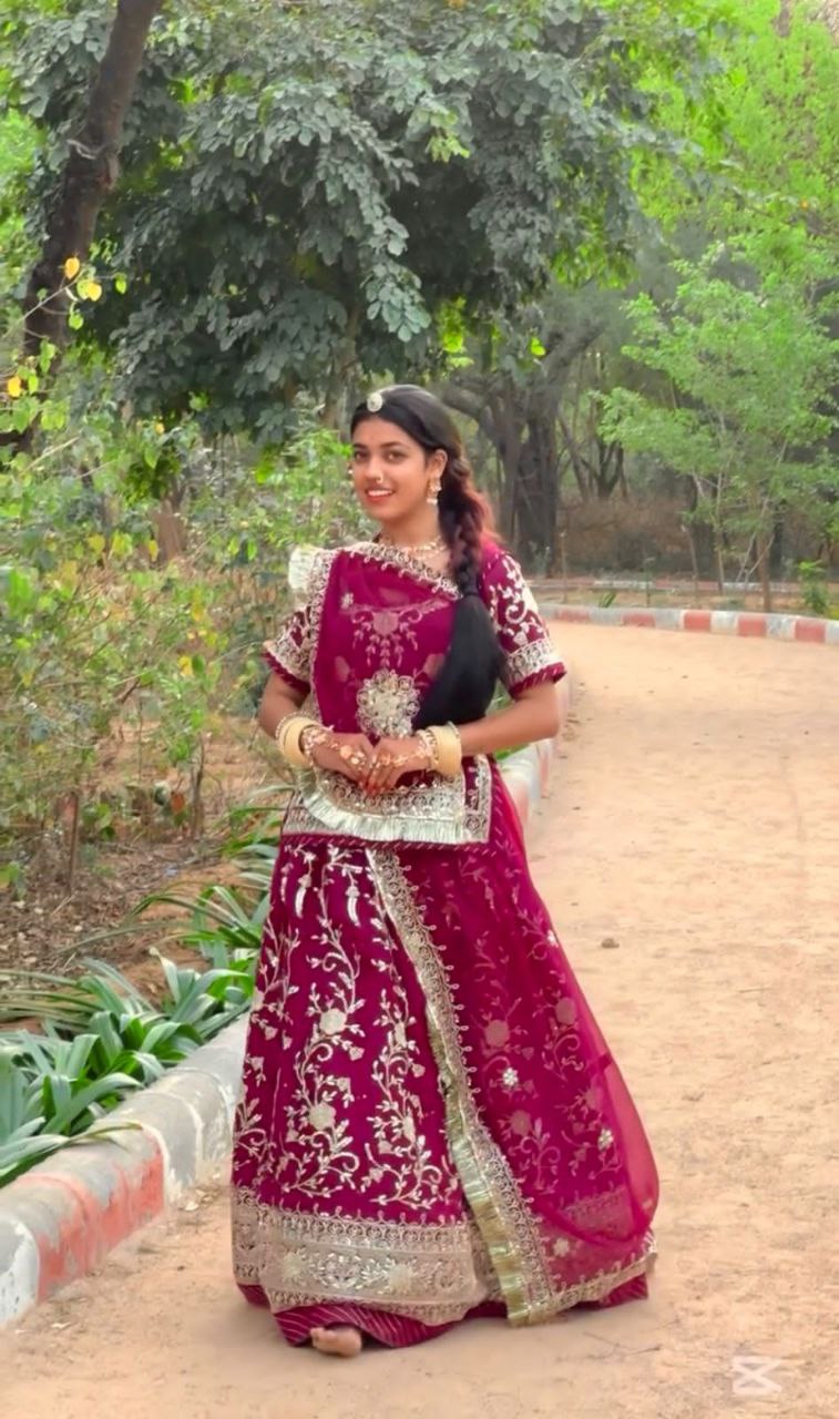Darbari Poshak Designer Lehenga Choli Set | Heavy Embroidery