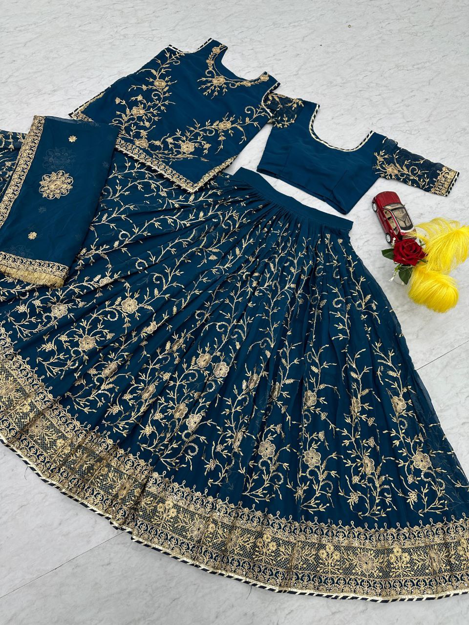 Darbari Poshak Designer Lehenga Choli Set | Heavy Embroidery