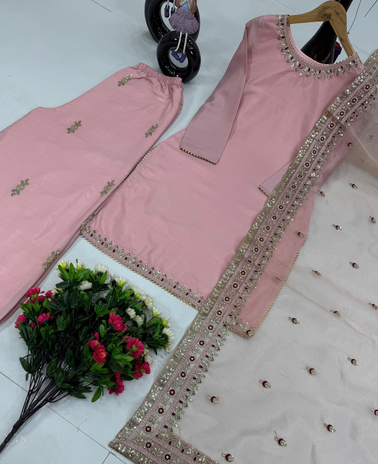 Designer Eid Special Collection – Embroidered Palazzo Set