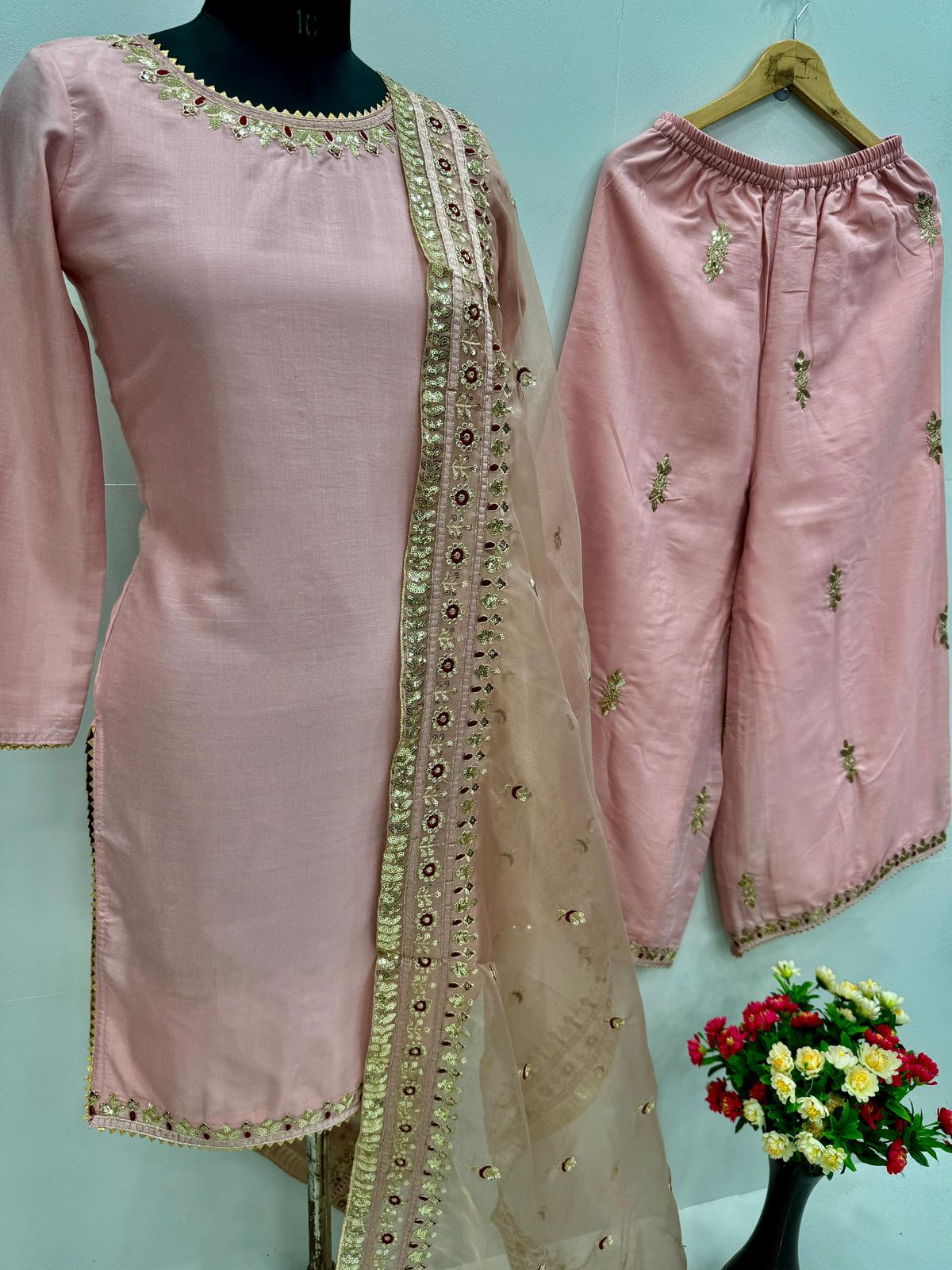 Designer Eid Special Collection – Embroidered Palazzo Set