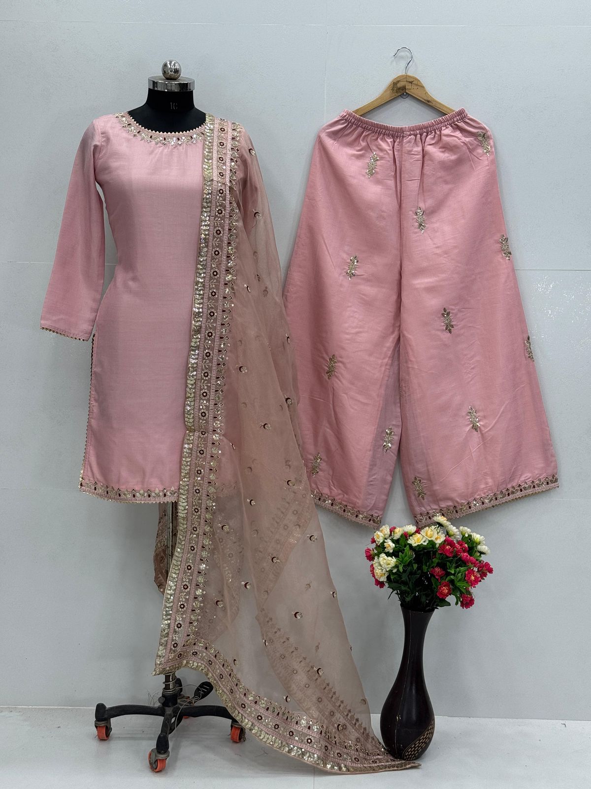 Designer Eid Special Collection – Embroidered Palazzo Set