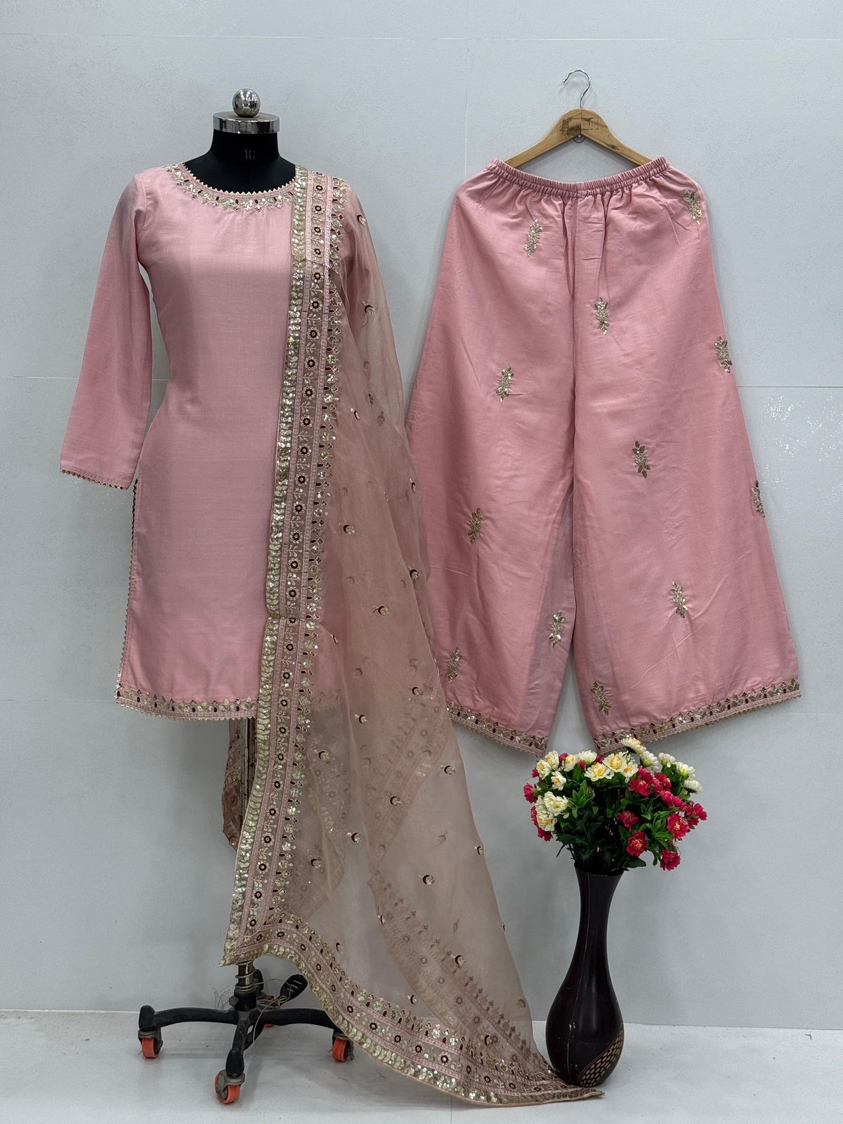 Designer Eid Special Collection – Embroidered Palazzo Set