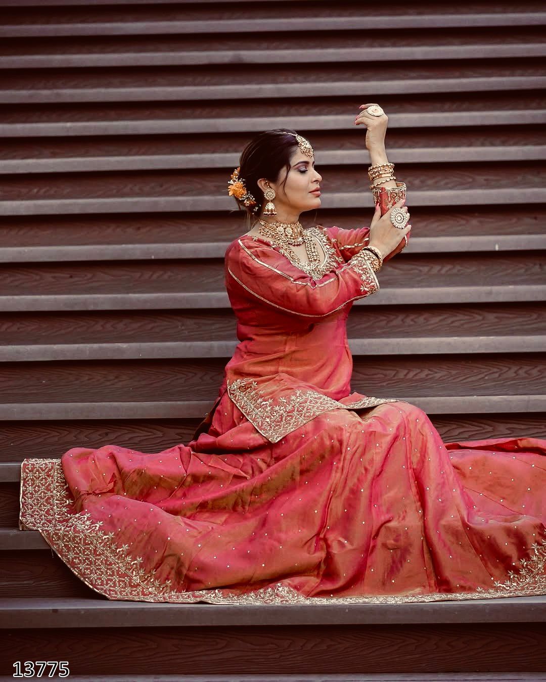 Karwa Chauth Special Dress: Designer Heavy Embroidered Sequence Work Lehenga Set with Dupatta