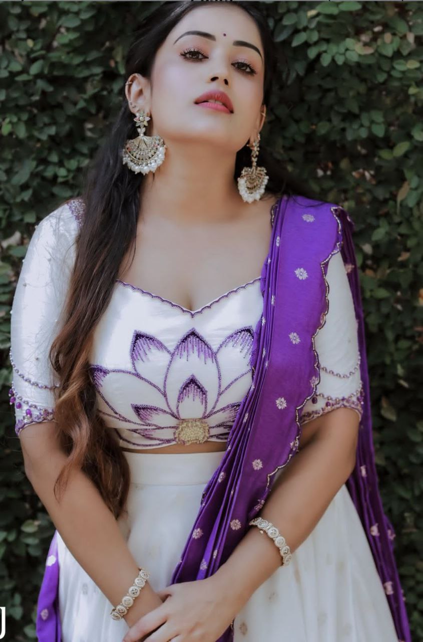 Elegant Chinon Lehenga Choli with Real Handwork & Digital Print Dupatta