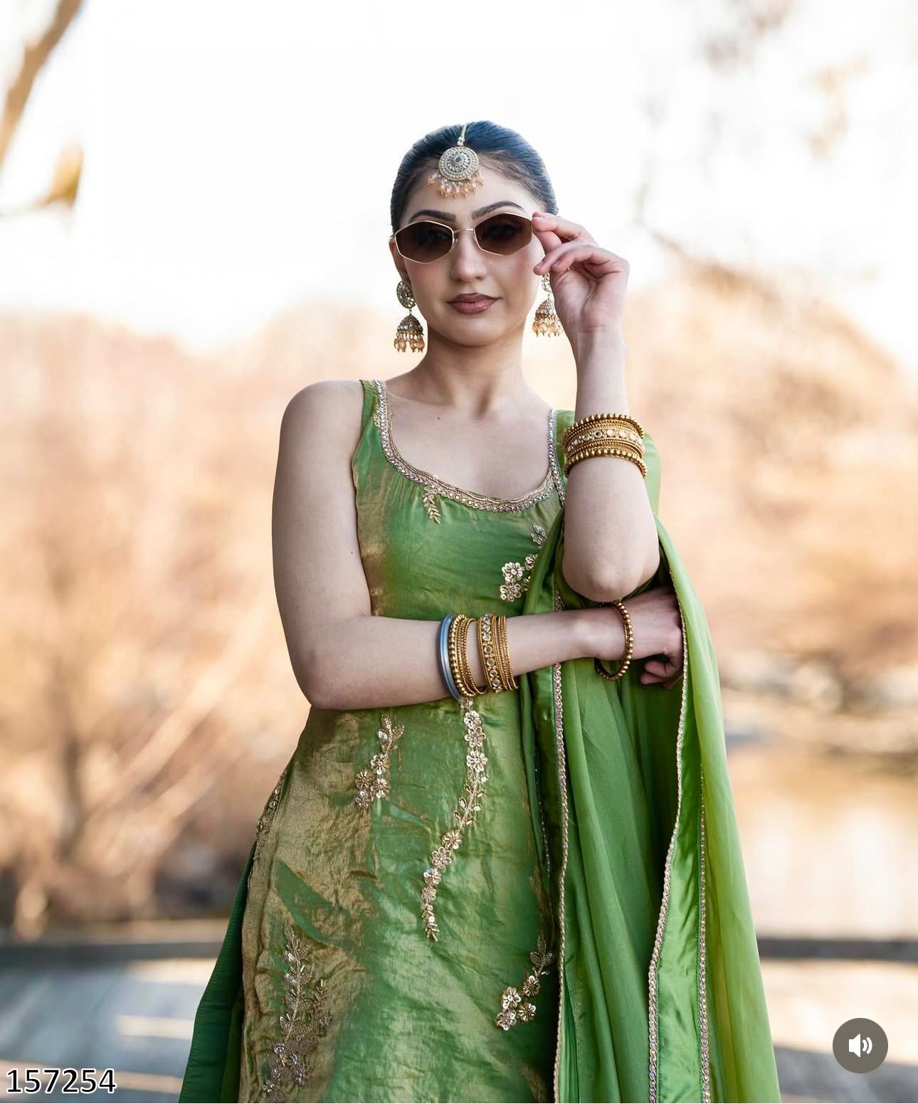 Elegant Fendy Silk Embroidered Farshi Suit with Dupatta – Premium Party Wear