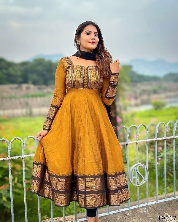 Elegant Vichitra Silk Kurti Set