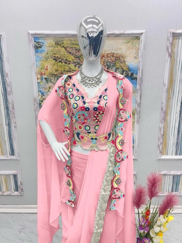 Fancy Four-Piece Wedding & Party Wear Set with Belt