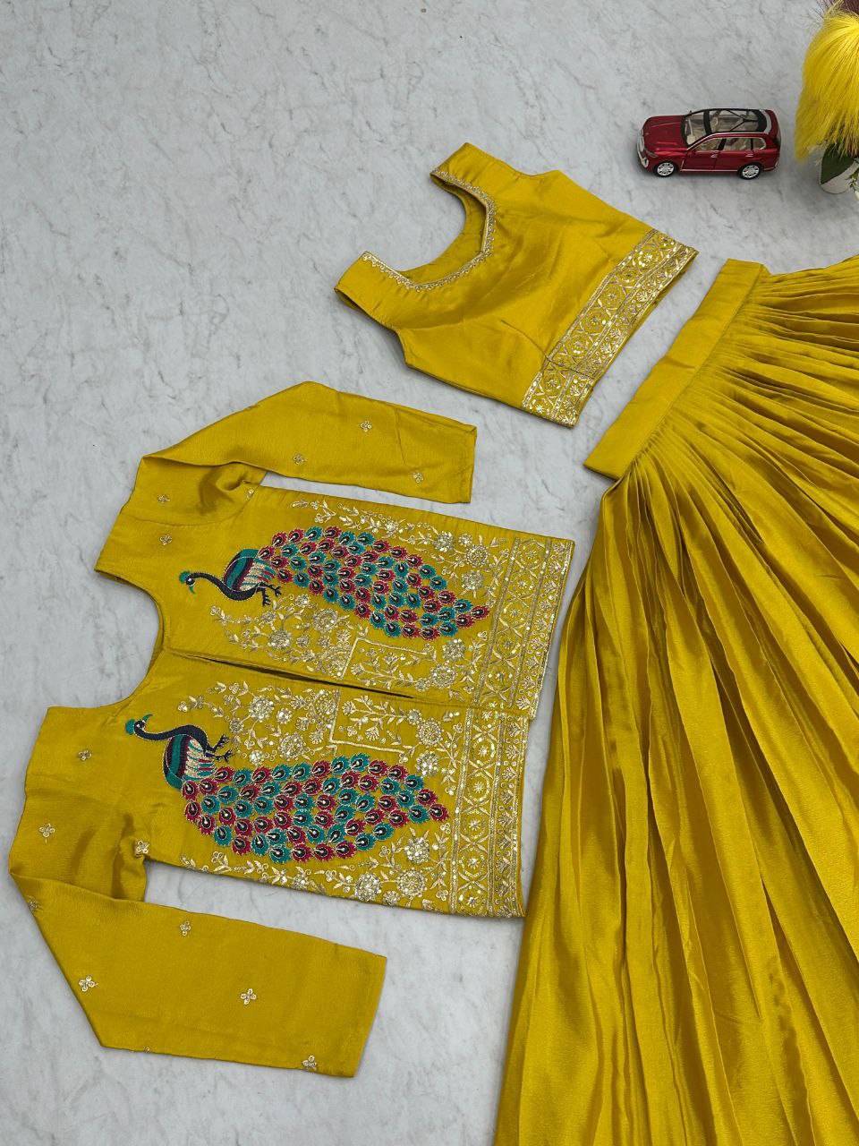 Festival Special Crop Top with Jacket Set