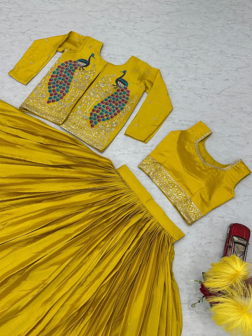 Festival Special Crop Top with Jacket Set