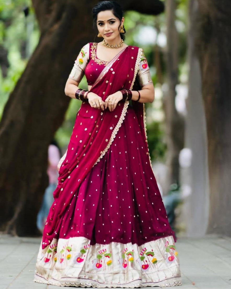 Festival Special Georgette Embroidered Lehenga Choli Set with Dupatta