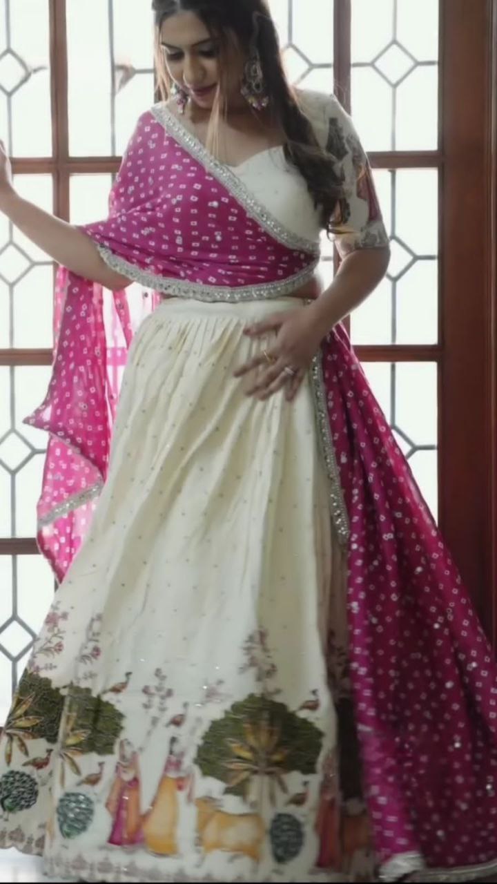 Festival Special Lehenga Choli Set – Premium Dola Silk
