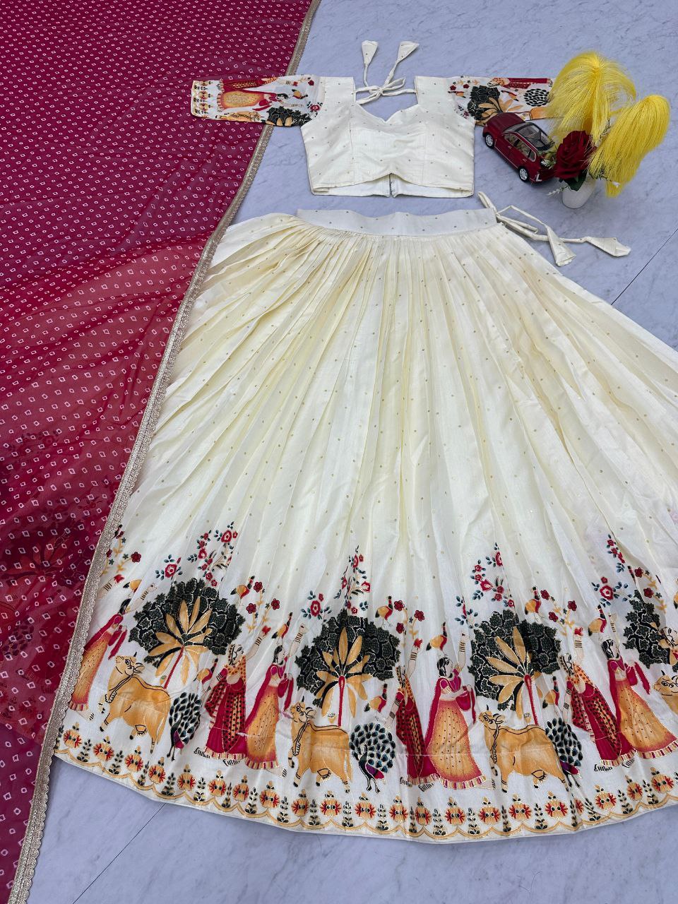 Festival Special Lehenga Choli Set – Premium Dola Silk