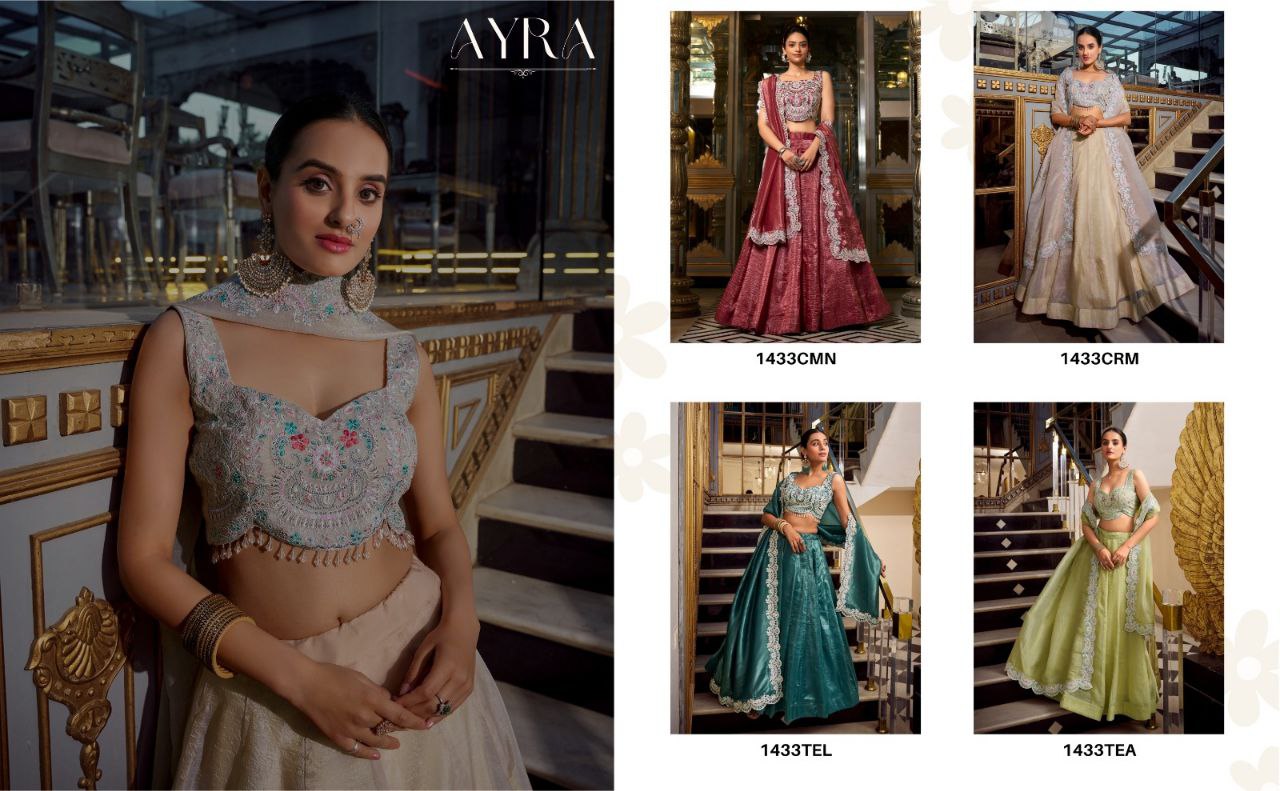 Gold Crush Bridal Lehenga Choli with Jarkan Diamond & Embroidery Work