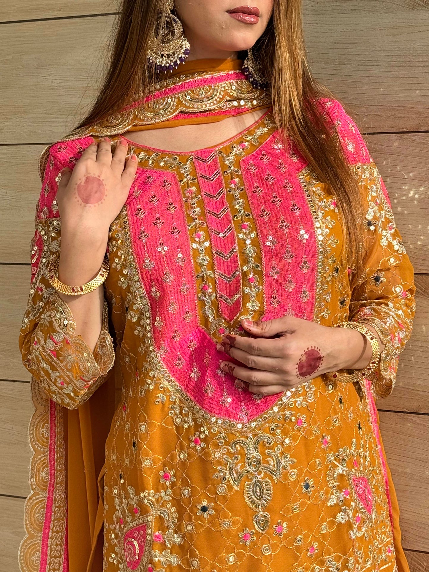 Heavy Faux Georgette Embroidered Sharara Plazo Set with Dupatta – Premium Party Wear