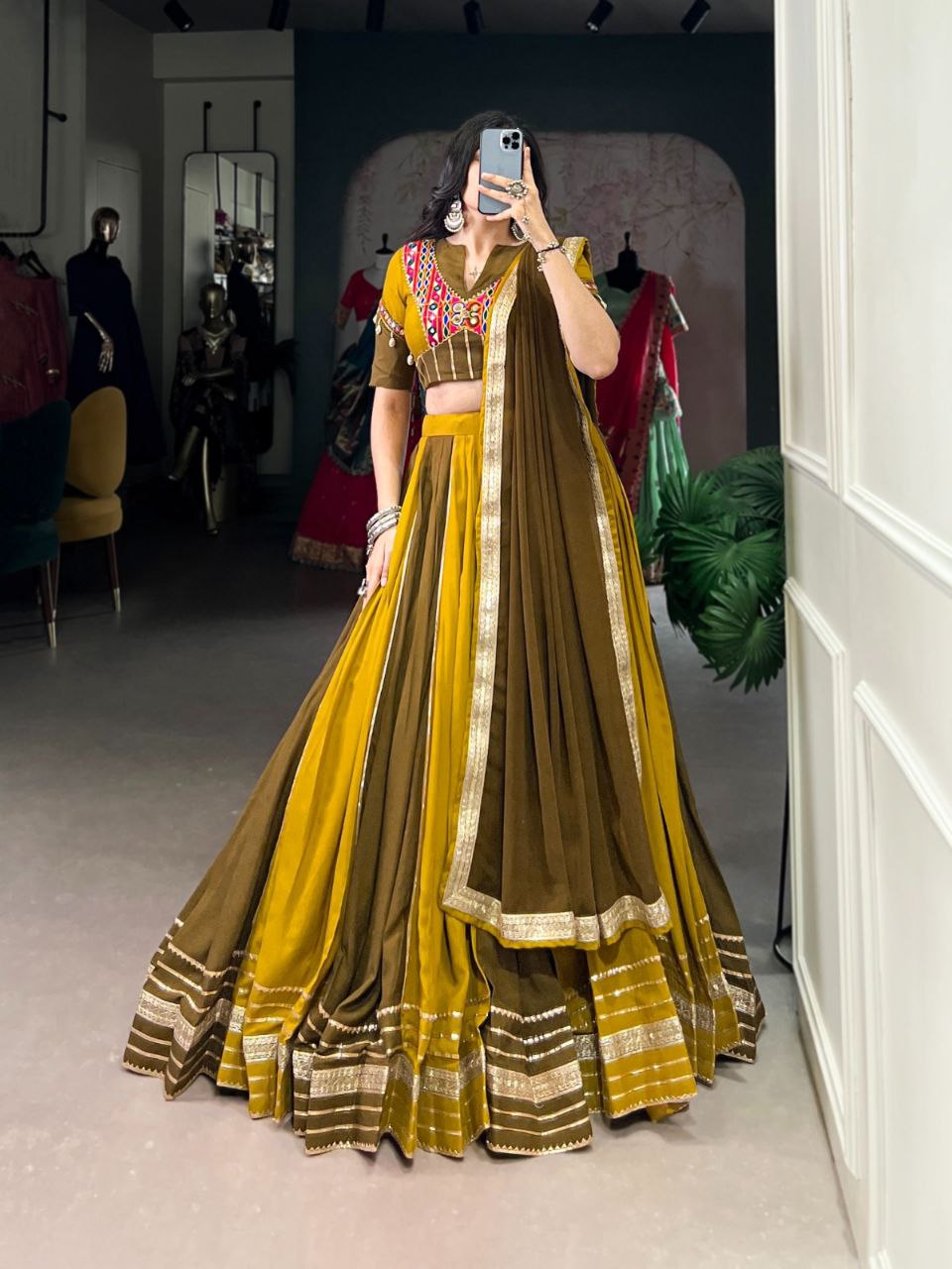 Navratri Lehenga Choli Designs Collection 2025 – Traditional Rayon Lehenga Choli Set